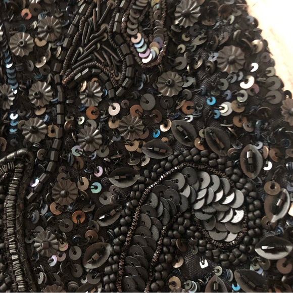 NEW ALL SAINTS Beaded Embroidered Pencil Skirt Exquisite 4 XS 24 - 24.5" Waist - Picture 10 of 13